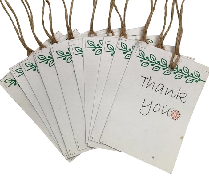 Gift Tags made of plantable seed cards - set of 10 Gift Tags made of plantable seed cards - set of 10