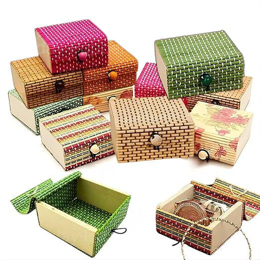 Birthday Popper Bamboo Wooden Decorative Boxes Birthday Popper Bamboo Wooden Decorative Boxes
